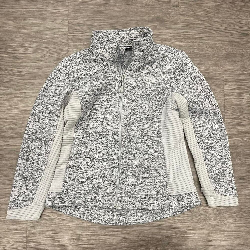The-north-face Women's Grey and White Jacket